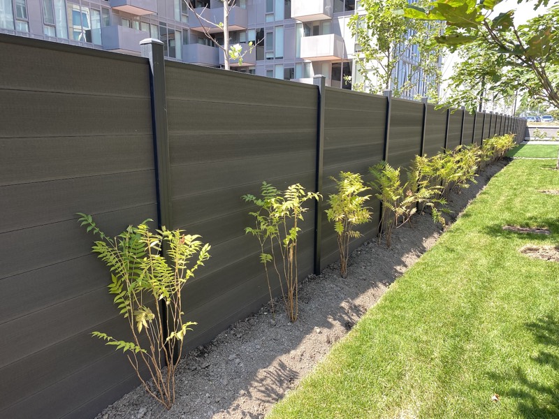 Composite privacy fence installation, GTA